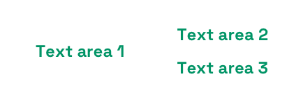 Three lines (one left/two right)